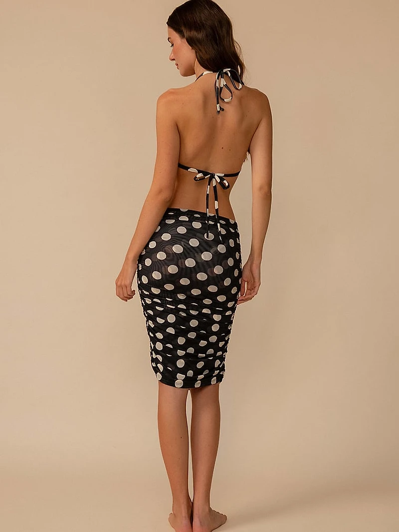 Ruched Midi Skirt