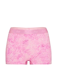 Logo Cotton High-Waist Boyshort Panty