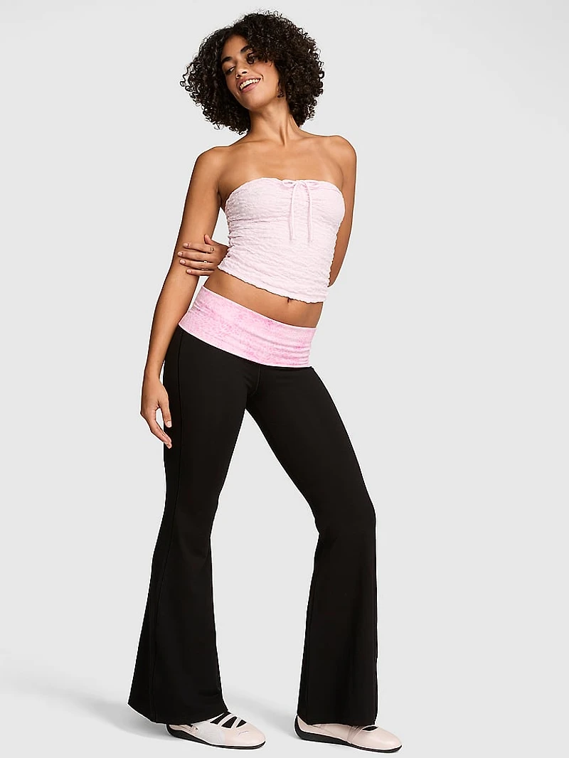 All-Day Cotton™ Foldover Super Flare Leggings
