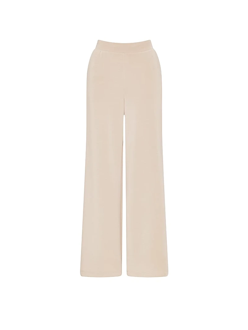 Featherweight Knit Wide-Leg Pant