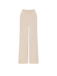 Featherweight Knit Wide-Leg Pant