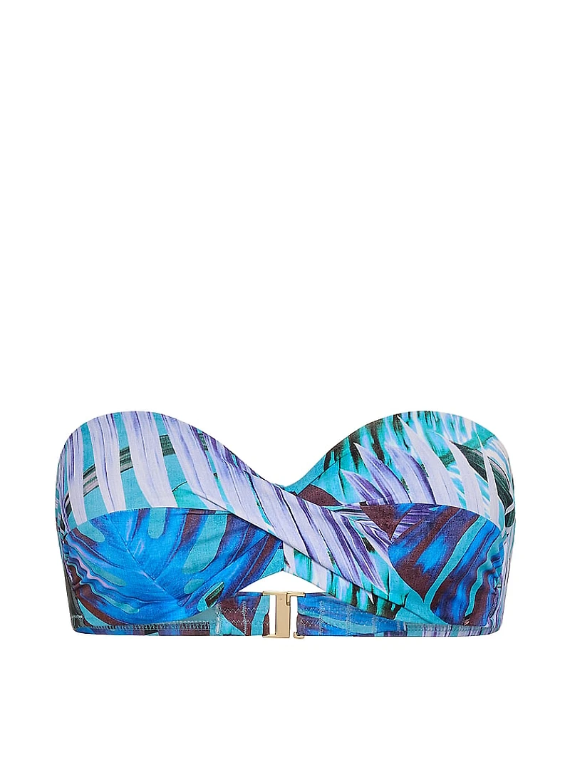 Twist Push-Up Bandeau Bikini Top
