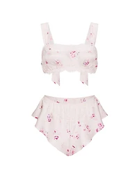 Butterflies Jacquard Bralette & Flutter Short Set