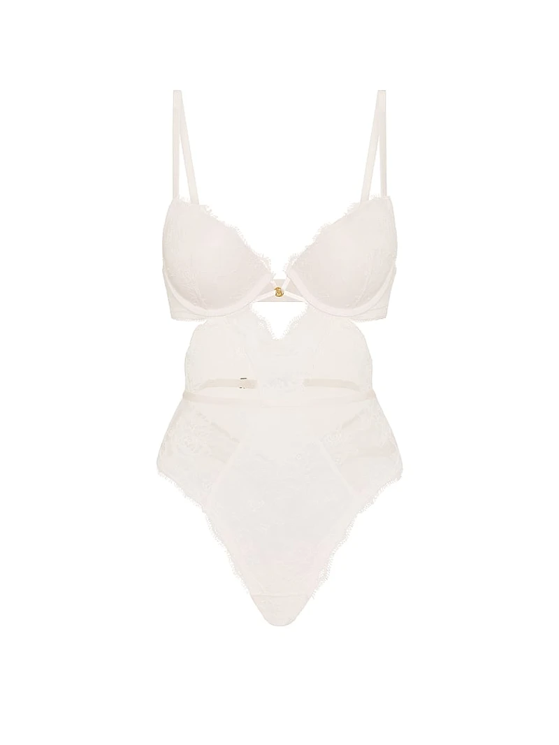 Rose Lace Push-Up Teddy