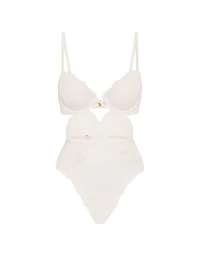 Rose Lace Push-Up Teddy