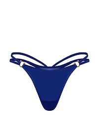 Rose Lace-Trim High-Leg Thong Panty