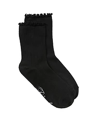 1-Pack Pointelle Ruffle Socks