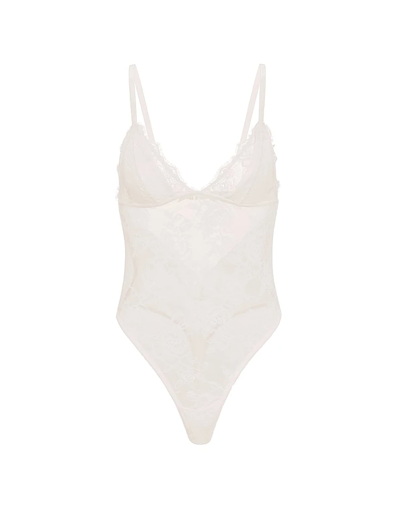 Rose Lace Triangle Bodysuit