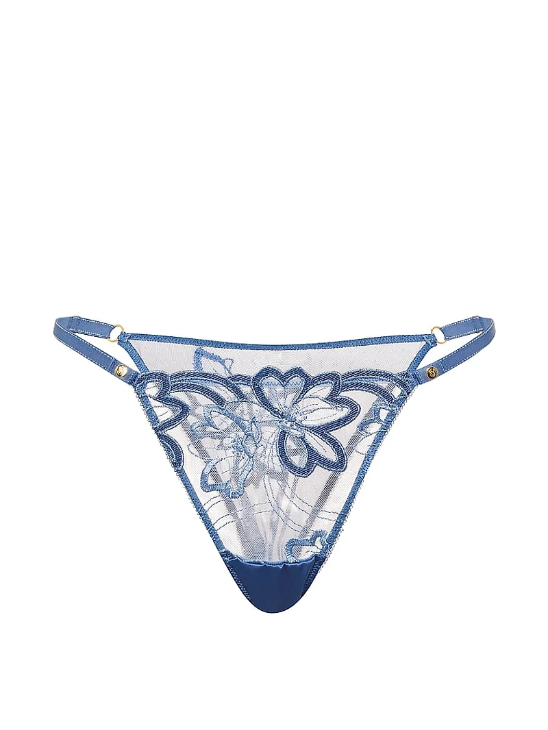 Denim Embroidery Brazilian Panty