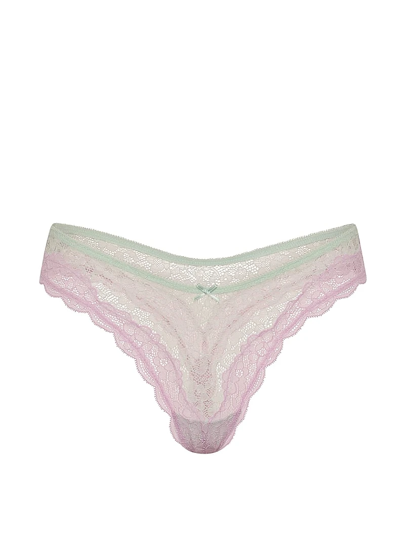 Tease Bow Hardware Thong Panty