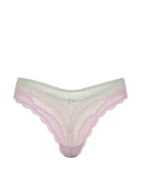 Tease Bow Hardware Thong Panty