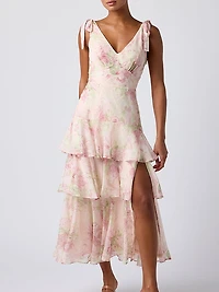 Arya Tiered Midi Dress