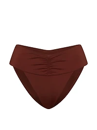 Cinched High-Waist Bikini Bottom