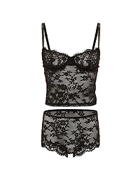 Wicked Twinkle Lace Cami & Shortie Set