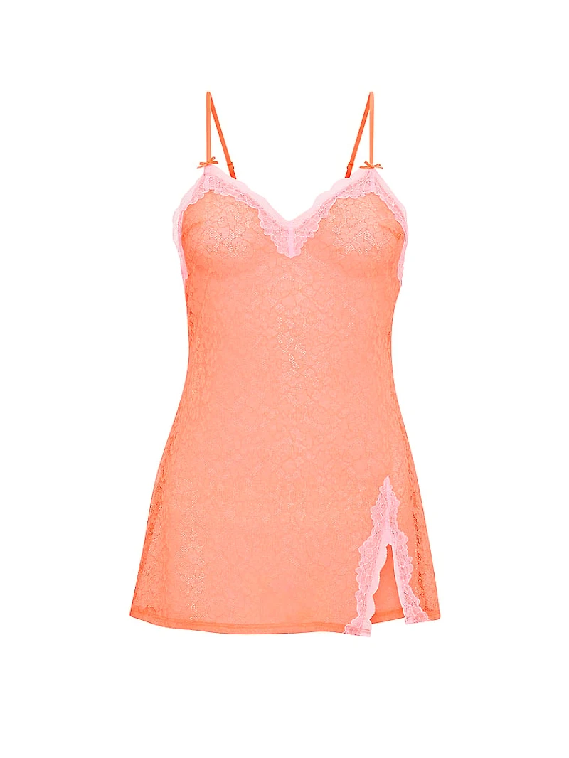 Tease Lace Mini Slip Dress
