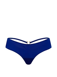 Rose Lace-Trim High-Leg Cheeky Panty