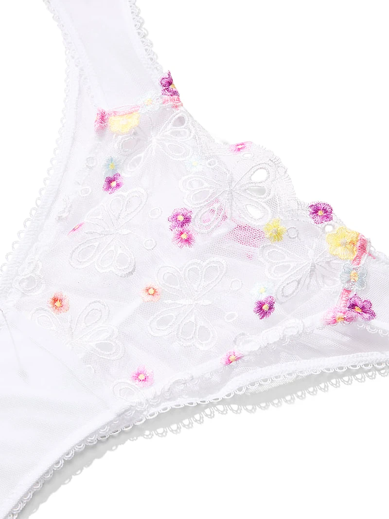 Butterflies Embroidery Brazilian Panty