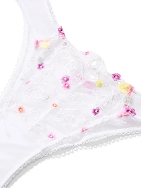 Butterflies Embroidery Brazilian Panty