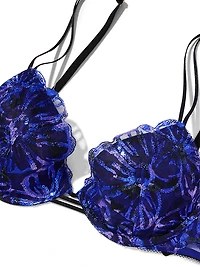 Logo Shine Strap Lightly Lined Low-Cut Demi Bra