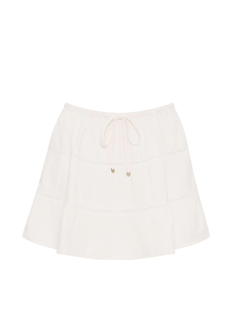 Beachwear Cotton Gauze Tiered Skirt