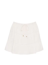 Beachwear Cotton Gauze Tiered Skirt