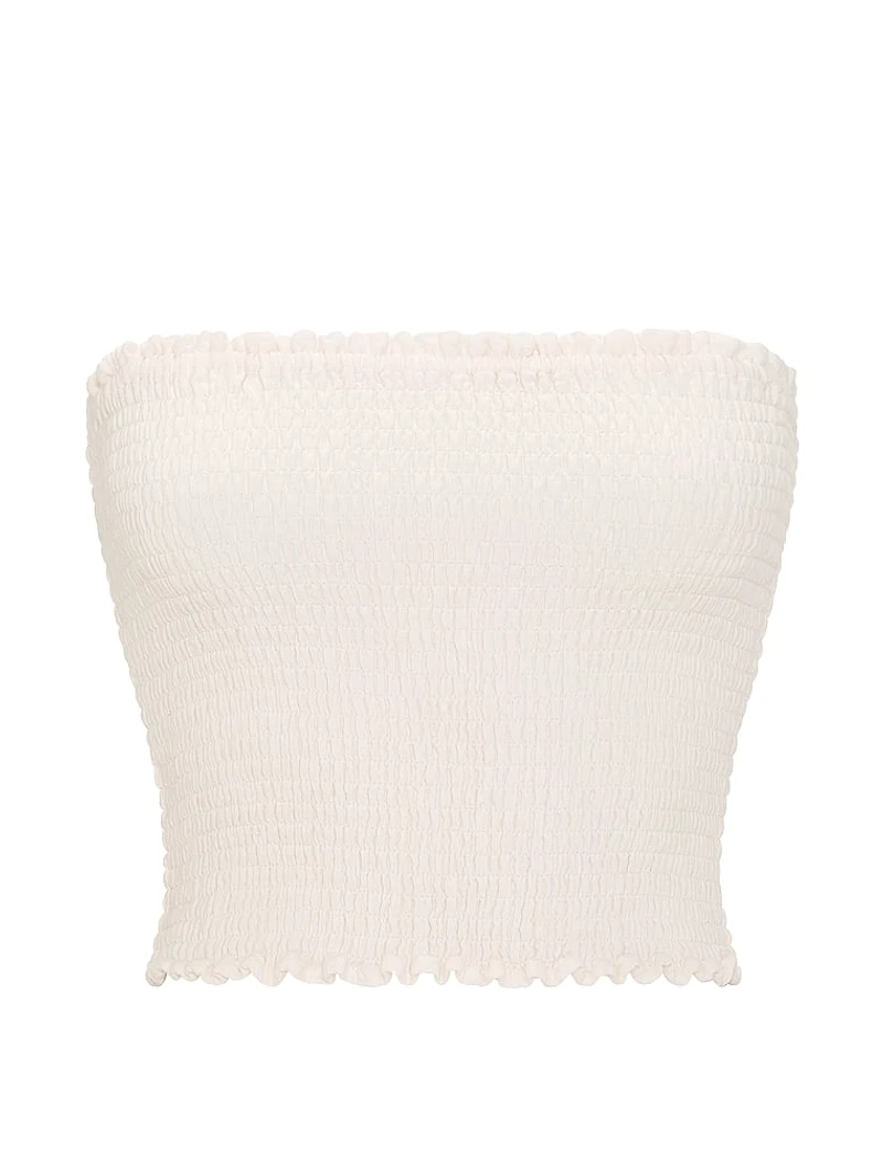 Beachwear Cotton Smocked Tube Top