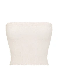 Beachwear Cotton Smocked Tube Top