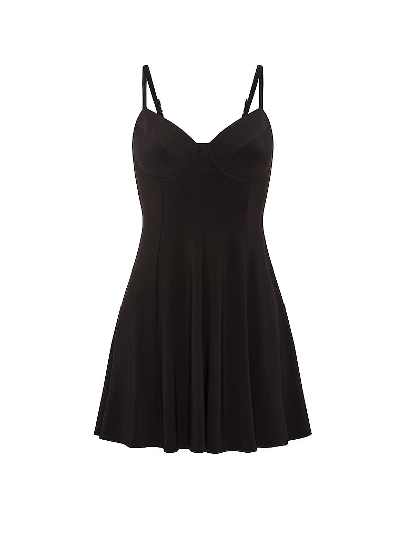 Night-Out Stretchy Knit Corset Dress