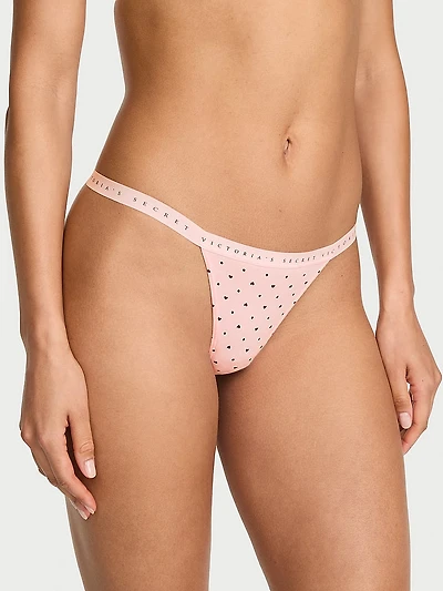 Stretch Cotton V-String Panty