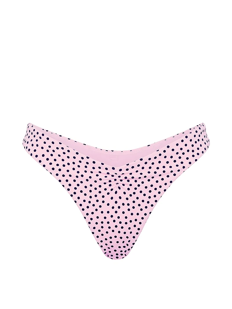 Cinched Thong Bikini Bottom