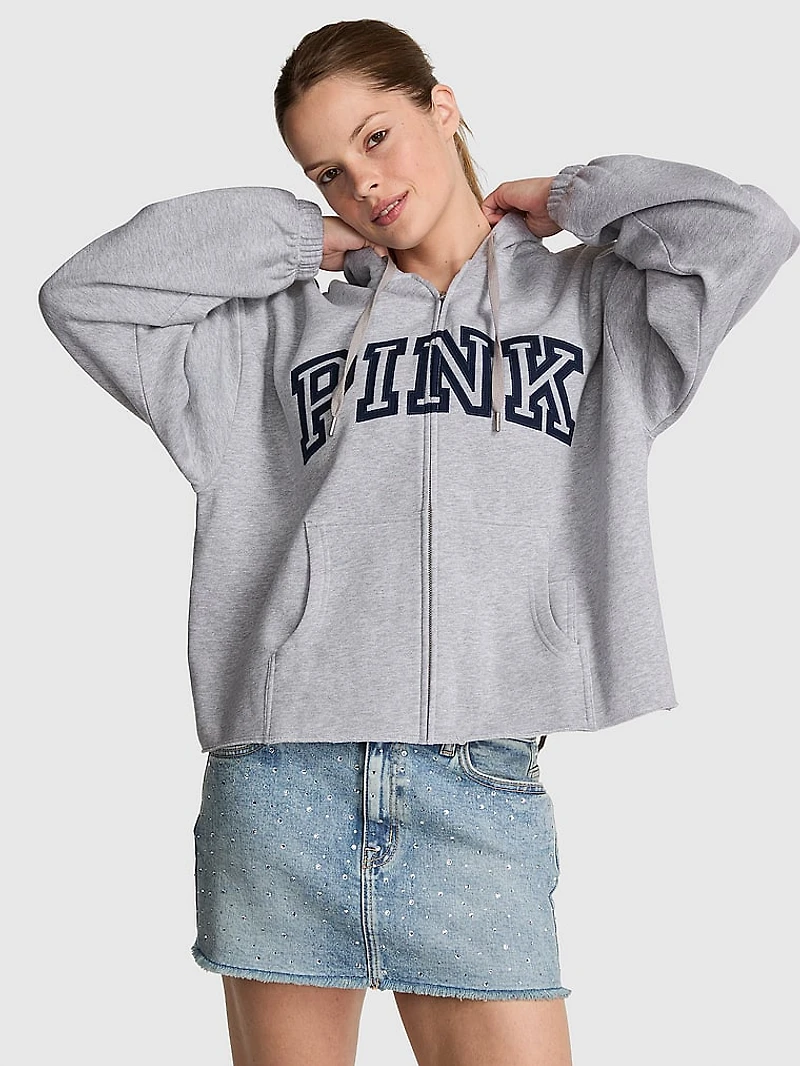 Campus Fleece™ Raw-Cut Full-Zip Hoodie