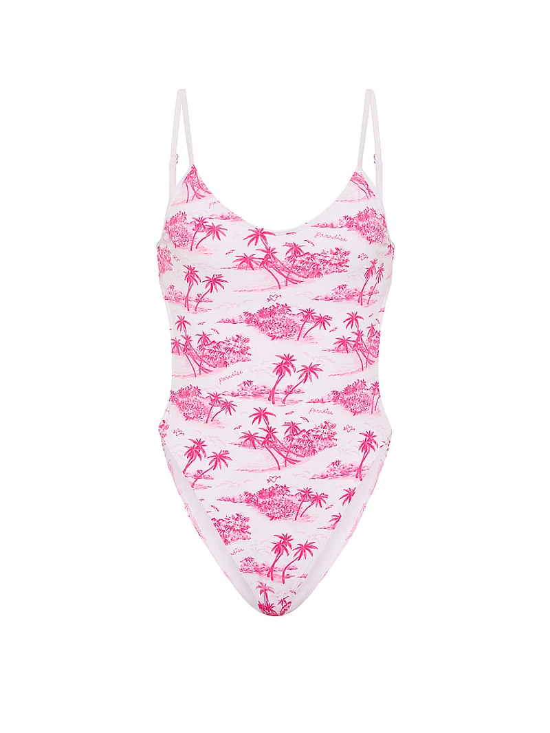 Open-Back One-Piece Swimsuit