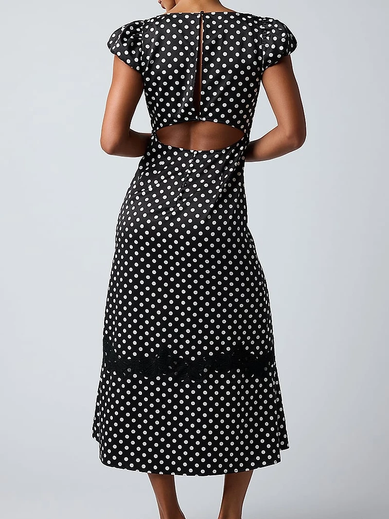 Clarke Polka Dot Midi Dress