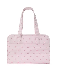 PINK | Elle Jacquard Dog Carrier