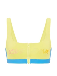 Front-Zip Scoop Scuba Bikini Top