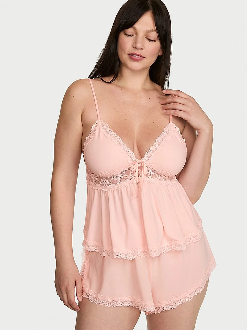 SoSoft™ Modal Lace-Trim Cami & Shorts Set