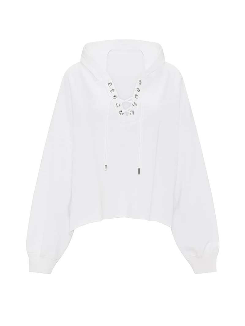 Campus Terry™ Lace-Up Tunic Hoodie