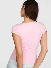 PINK Base Stretch™ Plunge Top