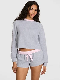 PINK | Elle Campus Fleece™ Cropped Crew Sweatshirt