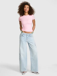 Base Heart Mesh Short-Sleeve Tee