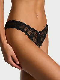 Lace-Trim Brazilian Panty