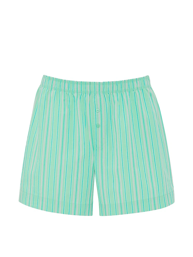 Cotton Boxy Boyfriend Pajama Shorts