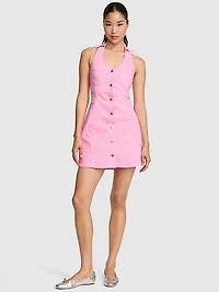 PINK | Elle Denim Halter Dress