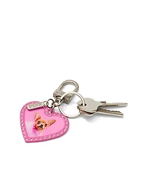 PINK | Elle Micro Dog Keychain Charm