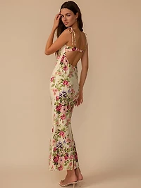 Petal Long Slip Dress