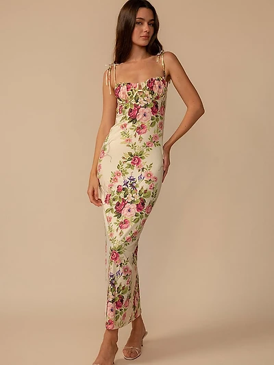 Petal Long Slip Dress