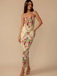 Petal Long Slip Dress