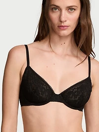 Invisible Lift Unlined Lace Demi Bra