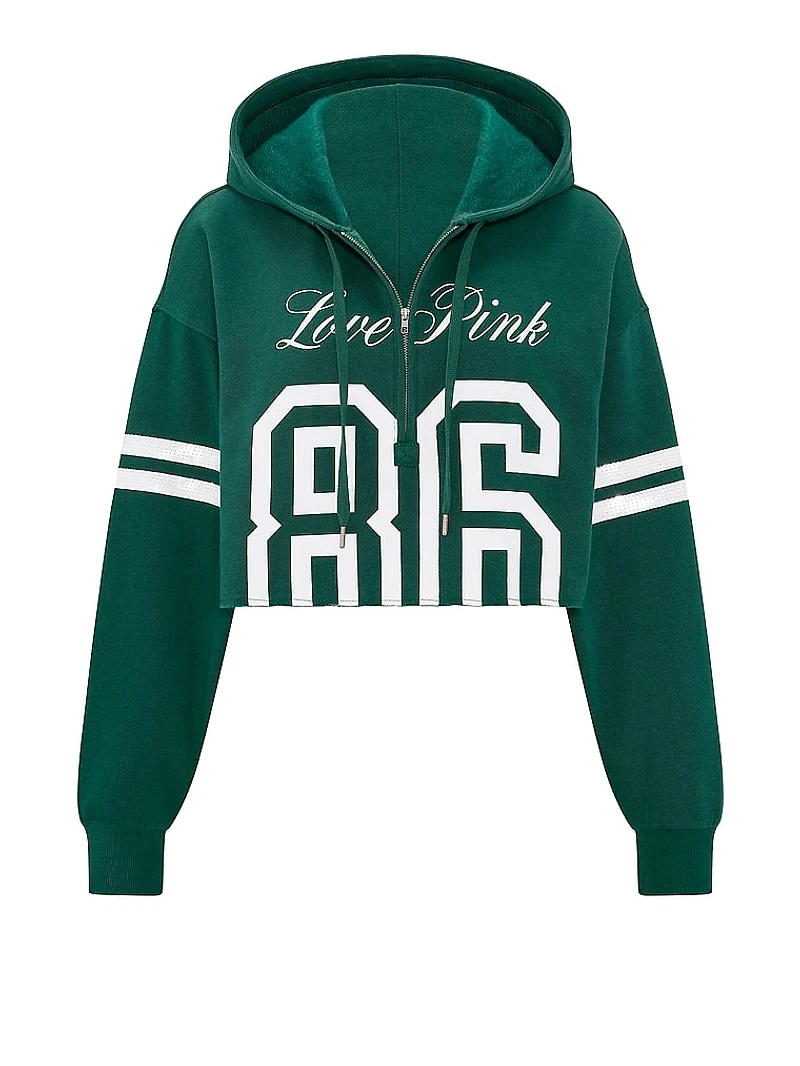 Campus Fleece™ Cropped Half-Zip Hoodie