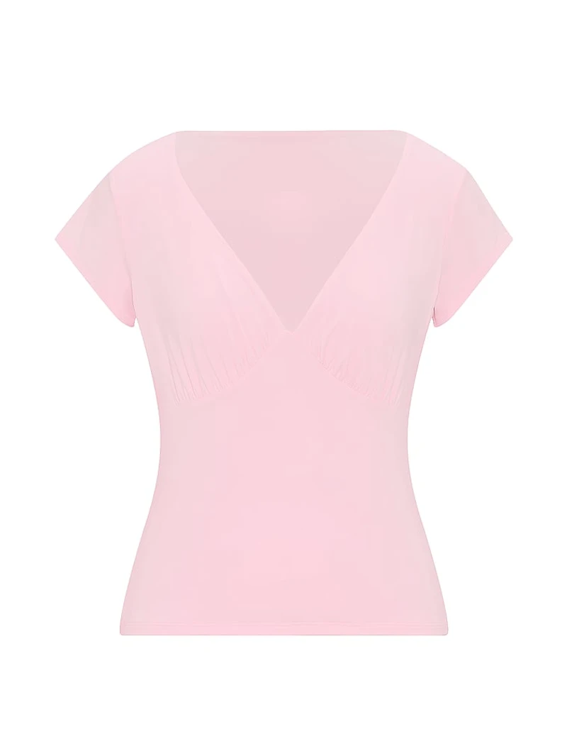 PINK Base Stretch™ Plunge Top